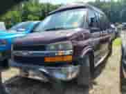 2003 Chevrolet Express Passenger with VIN 1GBFG15X431233061, listed as a Copart auction lot 62646375 with Not provided miles and Salvage title. Bid and sale history available at DreamBid. Image 1.