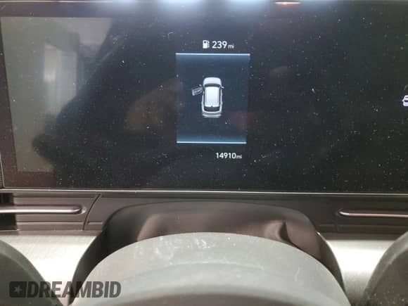 2024 Hyundai Kona SEL with VIN KM8HB3AB1RU183523, listed as a Copart auction lot 42806245 with 14,910 mi miles and Salvage title. Bid and sale history available at DreamBid. Image 9.