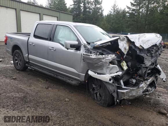 ✅ 2023 Ford F-150 Lightning Pro • VIN: 1FT6W1EV0PWG30403 • Lot: 82285293. Listed on Copart with Not provided. Free auction sales archive from the USA and detailed vehicle history report at DreamBid. Image 4.