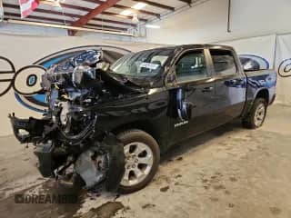 2022 Ram 1500 Big Horn with VIN 1C6SRFFT7NN412372, listed as a Copart auction lot 69763605 with 27,595 mi miles and Clean title. Bid and sale history available at DreamBid. Image 1.