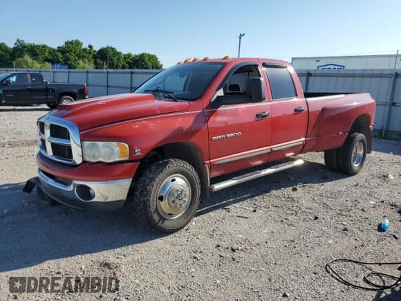 ✅ 2005 Dodge 3500 SLT • VIN: 3D7MS48C95G766898 • Lot: 61764245. Listed on Copart with 287,804 mi. Free auction sales archive from the USA and detailed vehicle history report at DreamBid. Image 1.