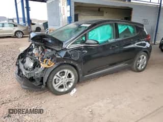 2020 Chevrolet Bolt EV LT with VIN 1G1FY6S03L4143016, listed as a Copart auction lot 55992495 with 62,263 mi miles and Salvage title. Bid and sale history available at DreamBid. Image 1.
