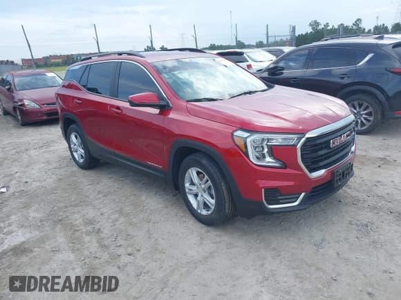 ✅ 2022 GMC Terrain SLE • VIN: 3GKALMEV2NL202022 • Lot: 42479765. Listed on IAAI with 18,046 mi. Free auction sales archive from the USA and detailed vehicle history report at DreamBid. Image 1.