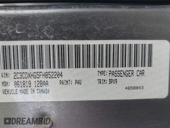 ✅ 2015 Dodge Charger SXT • VIN: 2C3CDXHG5FH852204 • Lot: 43640564. Listed on IAAI with 175,431 mi. Free auction sales archive from the USA and detailed vehicle history report at DreamBid. Image 9.