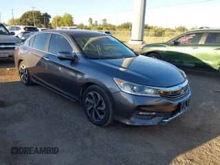 2017 Honda Accord EX-L z VIN 1HGCR2F88HA105291, wystawiony jako IAAI lot #43581781 z przebiegiem 190 550 mil mil oraz . Historia ofert i sprzedaży dostępna na DreamBid. Obrazek 1.