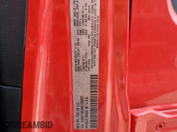 ✅ 2022 Jeep Gladiator Texas Trail • VIN: 1C6HJTAGXNL135397 • Lot: 59975665. Wystawiony na Copart z przebiegiem 111 849 mil. Bezpłatny archiwum sprzedaży aukcyjnych z USA i szczegółowy raport historii pojazdu na DreamBid. Zdjęcie 14.