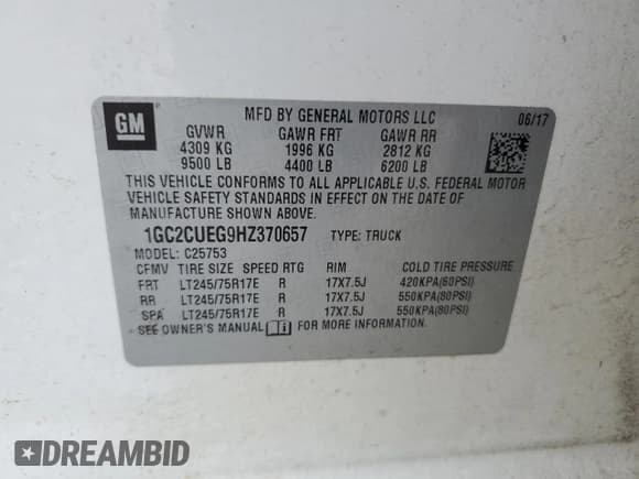 ✅ 2017 Chevrolet Silverado 2500HD Work Truck • VIN: 1GC2CUEG9HZ370657 • Lot: 46115835. Wystawiony na Copart z przebiegiem 221 362 mil. Bezpłatny archiwum sprzedaży aukcyjnych z USA i szczegółowy raport historii pojazdu na DreamBid. Zdjęcie 14.