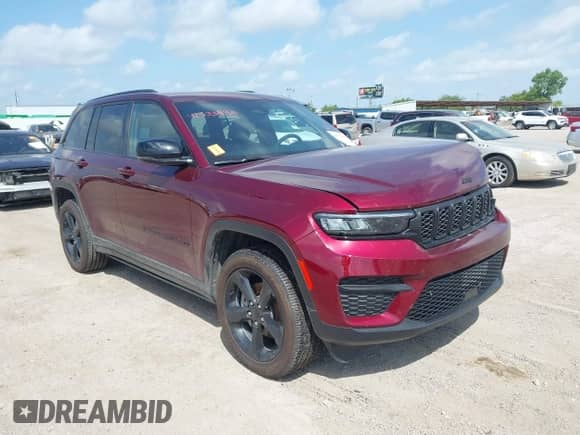 2025 Jeep Grand Cherokee Altitude X with VIN 1C4RJGAG5SC302281, listed as a IAAI auction lot 42533430 with 3,819 mi miles and . Bid and sale history available at DreamBid. Image 1.