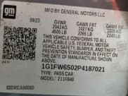 ✅ 2023 Chevrolet Bolt EV 1LT • VIN: 1G1FW6S02P4187021 • Лот: 46713105. Опубликован ранее на Copart с пробегом 31 552 миль. Бесплатный доступ к архиву аукционных продаж из США и подробный отчёт об истории автомобиля на DreamBid. Изображение 13.