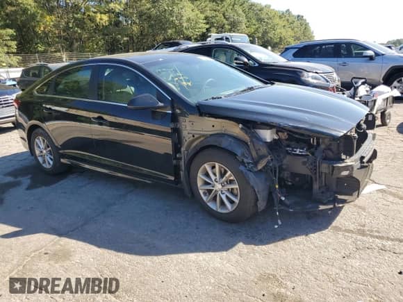 2018 Hyundai Sonata SE with VIN 5NPE24AF4JH647578, listed as a Copart auction lot 85843885 with 51,773 mi miles and Salvage title. Bid and sale history available at DreamBid. Image 4.