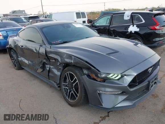 ✅ 2021 Ford Mustang GT • VIN: 1FA6P8CF5M5118712 • Lot: 42400727. Listed on IAAI with 49,646 mi. Free auction sales archive from the USA and detailed vehicle history report at DreamBid. Image 1.
