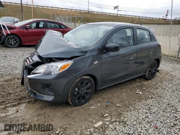 ✅ 2024 Mitsubishi Mirage Black Edition • VIN: ML32AWHJ8RH036221 • Lot: 91677465. Listed on Copart with 3,836 mi. Free auction sales archive from the USA and detailed vehicle history report at DreamBid. Image 1.