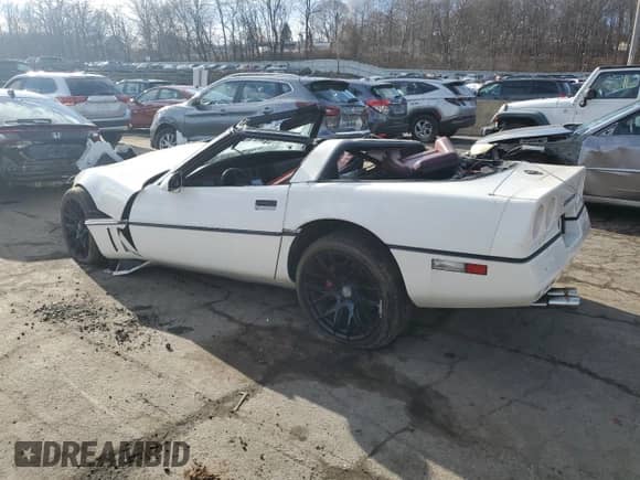 1985 Chevrolet Corvette with VIN 1G1YY0786F5134149, listed as a Copart auction lot 86973204 with Not provided miles and Salvage title. Bid and sale history available at DreamBid. Image 2.