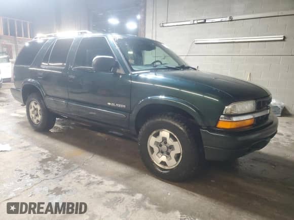 2002 Chevrolet Blazer LS with VIN 1GNDT13W92K115130, listed as a Copart auction lot 83715024 with 75,517 mi miles and Clean title. Bid and sale history available at DreamBid. Image 4.