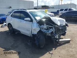 2024 Chevrolet Equinox RS with VIN 3GNAXMEG1RS117631, listed as a IAAI auction lot 42527157 with 20,949 mi miles and . Bid and sale history available at DreamBid. Image 1.