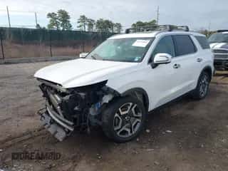 2023 Hyundai Palisade Limited z VIN KM8R5DGE9PU525669, wystawiony jako IAAI lot #41278505 z przebiegiem 156 984 mil mil oraz . Historia ofert i sprzedaży dostępna na DreamBid. Obrazek 2.