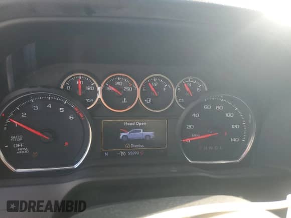 2022 Chevrolet Silverado 1500 LT with VIN 1GCPWCED3NZ107265, listed as a Copart auction lot 85198595 with 55,090 mi miles and Salvage title. Bid and sale history available at DreamBid. Image 9.