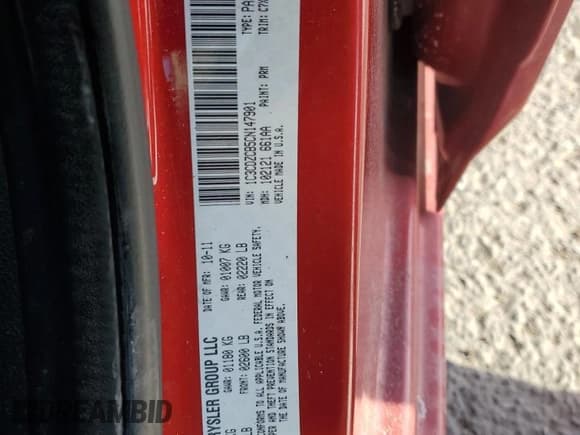 ✅ 2012 Dodge Avenger SXT • VIN: 1C3CDZCB5CN147901 • Lot: 88896895. Wystawiony na Copart z przebiegiem Nie podano. Bezpłatny archiwum sprzedaży aukcyjnych z USA i szczegółowy raport historii pojazdu na DreamBid. Zdjęcie 15.