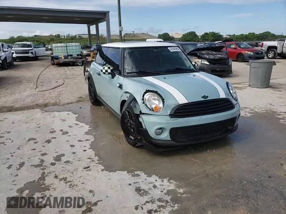 2012 MINI Hardtop with VIN WMWSU3C52CT367682, listed as a Copart auction lot 63045965 with 124,683 mi miles and Salvage title. Bid and sale history available at DreamBid. Image 13.