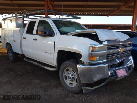 ✅ 2015 Chevrolet Silverado 2500HD Work Truck • VIN: 1GB2CUEG1FZ519337 • Lot: 43461181. Listed on IAAI with 246,273 mi. Free auction sales archive from the USA and detailed vehicle history report at DreamBid. Image 1.