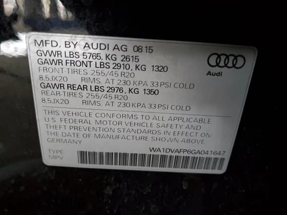 ✅ 2016 Audi Q5 Premium Plus • VIN: WA1DVAFP6GA041647 • Лот: 86263095. Опубликован ранее на Copart с пробегом 85 114 миль. Бесплатный доступ к архиву аукционных продаж из США и подробный отчёт об истории автомобиля на DreamBid. Изображение 12.