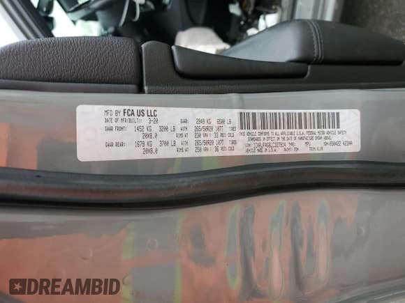 ✅ 2020 Jeep Grand Cherokee Altitude • VIN: 1C4RJFAG6LC327914 • Lot: 84989795. Listed on Copart with 87,707 mi. Free auction sales archive from the USA and detailed vehicle history report at DreamBid. Image 12.