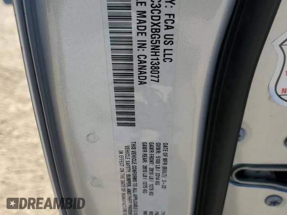 ✅ 2022 Dodge Charger SXT • VIN: 2C3CDXBG5NH138077 • Lot: 70290845. Listed on Copart with 74,946 mi. Free auction sales archive from the USA and detailed vehicle history report at DreamBid. Image 12.