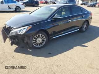 2015 Hyundai Sonata Limited z VIN 5NPE34AF8FH056898, wystawiony jako Copart lot #80064115 z przebiegiem 92 676 mil mil oraz Szkoda całkowita • Salvage title. Historia ofert i sprzedaży dostępna na DreamBid. Obrazek 1.
