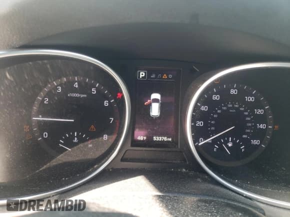 ✅ 2017 Hyundai Santa Fe 2.4L • VIN: 5NMZUDLB4HH008291 • Лот: 47001474. Опубликован ранее на Copart с пробегом 53 376 миль. Бесплатный доступ к архиву аукционных продаж из США и подробный отчёт об истории автомобиля на DreamBid. Изображение 9.