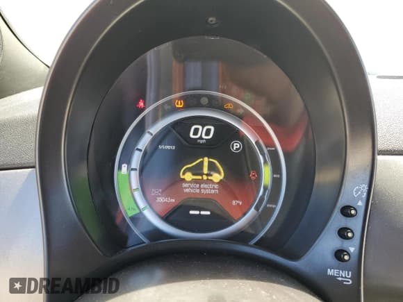 ✅ 2013 FIAT 500e • VIN: 3C3CFFGE6DT744795 • Lot: 59322514. Wystawiony na Copart z przebiegiem 35 043 mil. Bezpłatny archiwum sprzedaży aukcyjnych z USA i szczegółowy raport historii pojazdu na DreamBid. Zdjęcie 9.