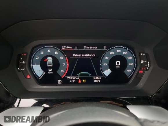 ✅ 2022 Audi A3 Premium • VIN: WAUAUDGY1NA037407 • Lot: 67620165. Wystawiony na Copart z przebiegiem 70 952 mil. Bezpłatny archiwum sprzedaży aukcyjnych z USA i szczegółowy raport historii pojazdu na DreamBid. Zdjęcie 9.