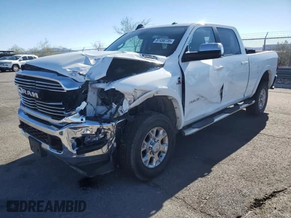 ✅ 2020 Ram 2500 Laramie • VIN: 3C6UR5FL8LG266556 • Lot: 87458735. Wystawiony na Copart z przebiegiem 65 451 mil. Bezpłatny archiwum sprzedaży aukcyjnych z USA i szczegółowy raport historii pojazdu na DreamBid. Zdjęcie 1.