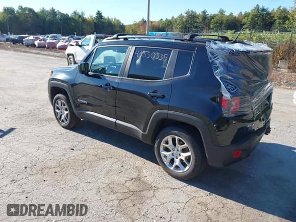 ✅ 2017 Jeep Renegade Latitude • VIN: ZACCJBBB6HPG49800 • Lot: 43330335. Listed on IAAI with 123,487 mi. Free auction sales archive from the USA and detailed vehicle history report at DreamBid. Image 3.