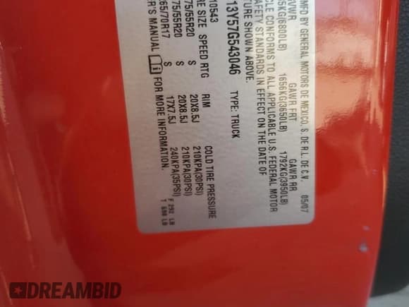 ✅ 2007 Chevrolet Silverado 1500 • VIN: 3GCEC13Y57G543046 • Lot: 76789964. Listed on Copart with 228,398 mi. Free auction sales archive from the USA and detailed vehicle history report at DreamBid. Image 12.