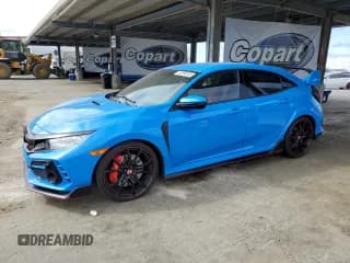 ✅ 2021 Honda Civic Type R Touring • VIN: SHHFK8G77MU202460 • Lot: 63096005. Listed on Copart with 15,883 mi. Free auction sales archive from the USA and detailed vehicle history report at DreamBid. Image 1.