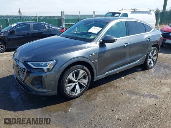 ✅ 2024 Audi Q8 e-tron Sportback S line Premium Plus • VIN: WA1CAAGE1RB030864 • Lot: 41815918. Listed on IAAI with 13,341 mi. Free auction sales archive from the USA and detailed vehicle history report at DreamBid. Image 2.