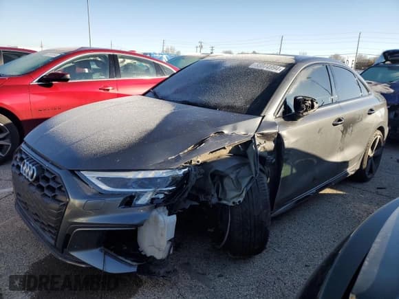 ✅ 2022 Audi S3 Premium Plus • VIN: WAUH3CGY2NA005111 • Lot: 83374994. Listed on Copart with 35,187 mi. Free auction sales archive from the USA and detailed vehicle history report at DreamBid. Image 1.