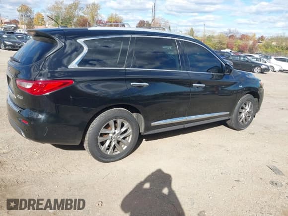 ✅ 2014 Infiniti QX60 • VIN: 5N1AL0MN9EC530535 • Lot: 43648503. Listed on IAAI with 137,120 mi. Free auction sales archive from the USA and detailed vehicle history report at DreamBid. Image 4.