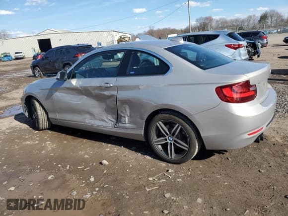 ✅ 2017 BMW 2 Series 230i • VIN: WBA2F9C58HV664464 • Lot: 50491425. Listed on Copart with 36,290 mi. Free auction sales archive from the USA and detailed vehicle history report at DreamBid. Image 2.