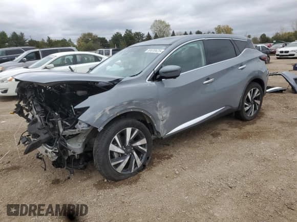 ✅ 2023 Nissan Murano SL • VIN: 5N1AZ2CJ0PC123635 • Lot: 89538625. Listed on Copart with 56,758 mi. Free auction sales archive from the USA and detailed vehicle history report at DreamBid. Image 1.