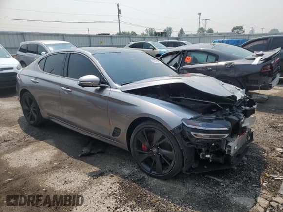 ✅ 2023 Genesis G70 3.3T • VIN: KMTG54TE4PU124498 • Lot: 59504555. Listed on Copart with 16,622 mi. Free auction sales archive from the USA and detailed vehicle history report at DreamBid. Image 4.