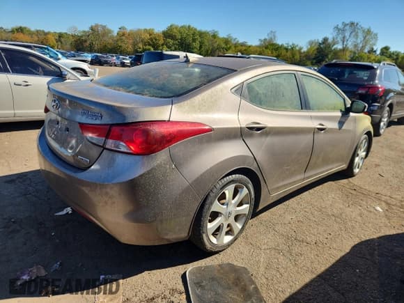 ✅ 2012 Hyundai Elantra GLS • VIN: 5NPDH4AE6CH118590 • Lot: 82366835. Listed on Copart with Not provided. Free auction sales archive from the USA and detailed vehicle history report at DreamBid. Image 3.