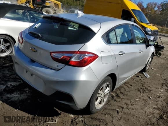 ✅ 2018 Chevrolet Cruze LT • VIN: 3G1BE6SM9JS615405 • Lot: 65478902. Listed on Copart with Not provided. Free auction sales archive from the USA and detailed vehicle history report at DreamBid. Image 4.