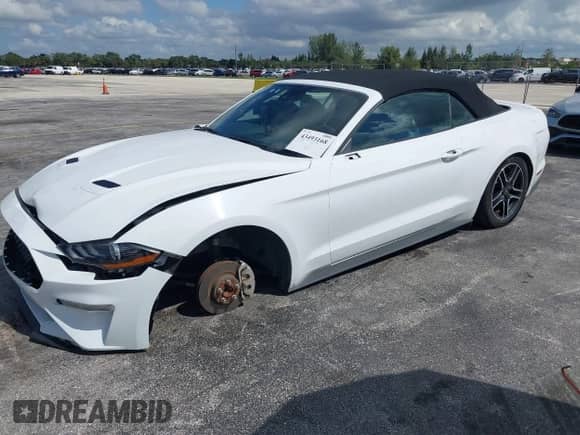 2023 Ford Mustang EcoBoost with VIN 1FATP8UH6P5105734, listed as a IAAI auction lot 43493168 with 67,596 mi miles and . Bid and sale history available at DreamBid. Image 2.