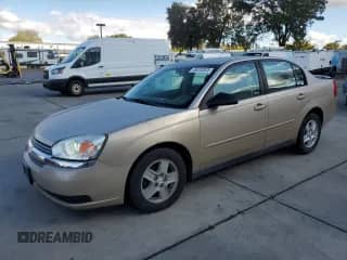 2005 Chevrolet Malibu LS with VIN 1G1ZT54815F120611, listed as a Copart auction lot 84233525 with 135,802 mi miles and Salvage title. Bid and sale history available at DreamBid. Image 1.