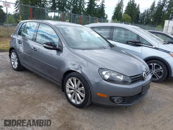 ✅ 2012 Volkswagen Golf TDI • VIN: WVWNM7AJ8CW139028 • Lot: 42421116. Listed on IAAI with 60,776 mi. Free auction sales archive from the USA and detailed vehicle history report at DreamBid. Image 1.