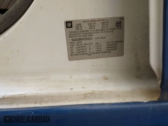 ✅ 2015 Chevrolet Silverado 2500HD Work Truck • VIN: 1GC2CUEG6FZ559215 • Лот: 43844626. Опубликован ранее на IAAI с пробегом 200 462 миль. Бесплатный доступ к архиву аукционных продаж из США и подробный отчёт об истории автомобиля на DreamBid. Изображение 9.