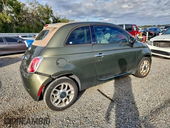✅ 2012 FIAT 500 Pop • VIN: 3C3CFFDR5CT340697 • Lot: 96313475. Listed on Copart with 75,239 mi. Free auction sales archive from the USA and detailed vehicle history report at DreamBid. Image 3.