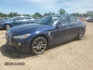 ✅ 2020 Genesis G70 3.3T • VIN: KMTG34LE1LU057651 • Lot: 55843665. Listed on Copart with 64,583 mi. Free auction sales archive from the USA and detailed vehicle history report at DreamBid. Image 1.