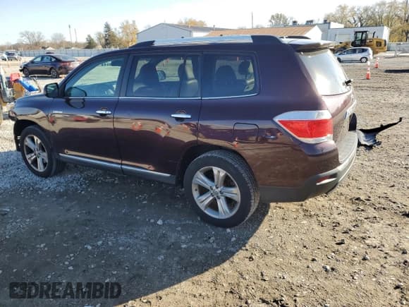 ✅ 2012 Toyota Highlander Limited • VIN: 5TDDK3EH1CS129572 • Lot: 91906415. Listed on Copart with 126,274 mi. Free auction sales archive from the USA and detailed vehicle history report at DreamBid. Image 2.